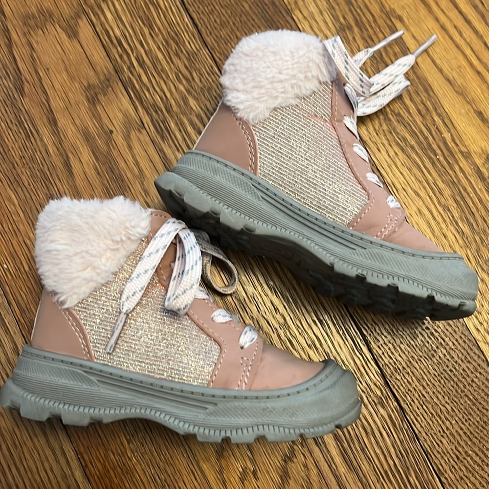 Toddler Oshkosh Bgosh Pink Glitter Snow Boots size 7